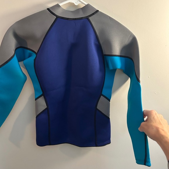 Gold Fin Womens Neoprene Scuba Top Vacation Beach Water Sports Sz Small - Picture 6 of 7